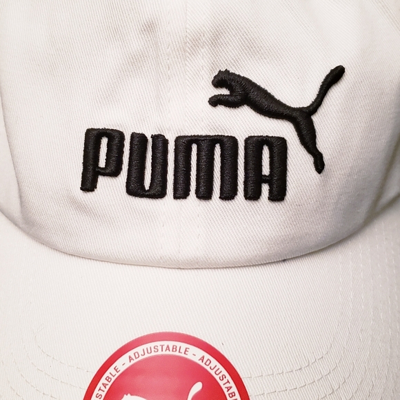 Puma Woman's White Classic Logo Snapback Cap NWT - Picture 3 of 7